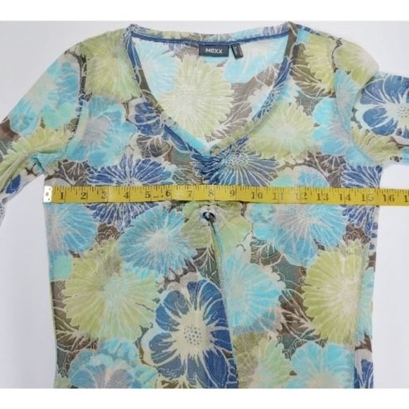 MEXX Floral print mesh long sleeves top - Picture 4 of 8